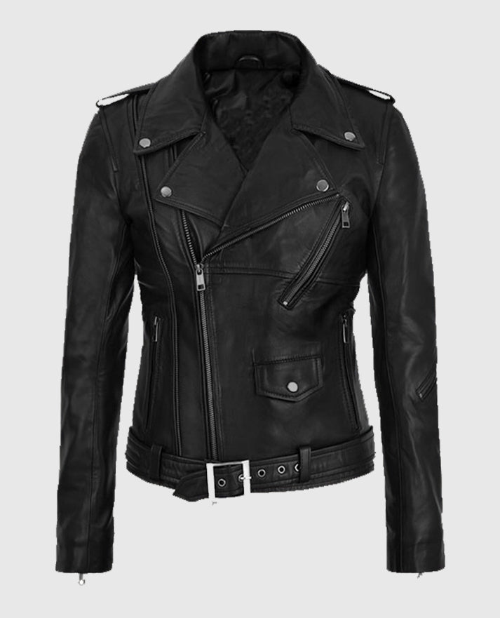 Claire Foy The Girl in the Spider's Web Biker Leather Jacket