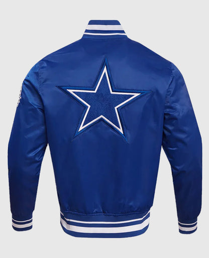 Dallas Cowboys Blue Retro Classic Rib Jacket