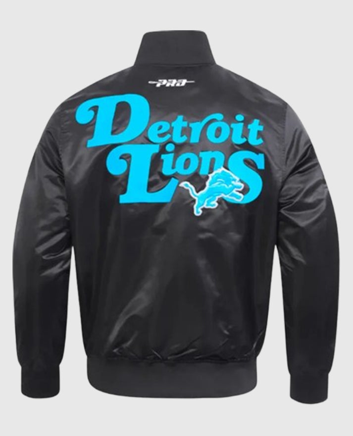Detroit Lions Souvenir Black Jacket