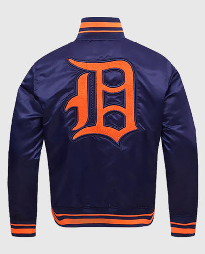 Detroit Tigers Retro Classic Rib Purple Jacket