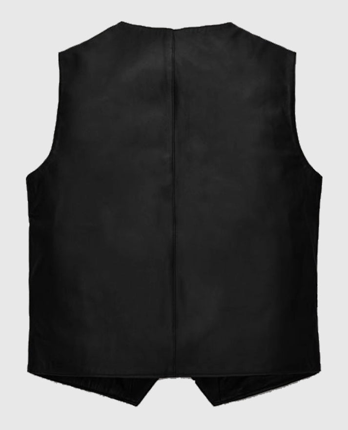 Dwayne Johnson The Fate Of The Furious Leather Black Vest