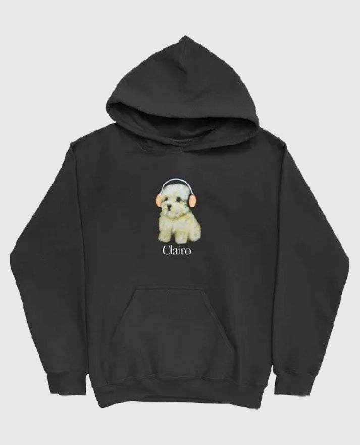 Essentials Clairo Dog Black Hoodie
