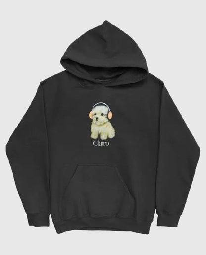 Essentials Clairo Dog Black Hoodie