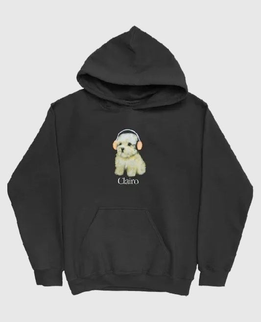 Essentials Clairo Dog Black Hoodie