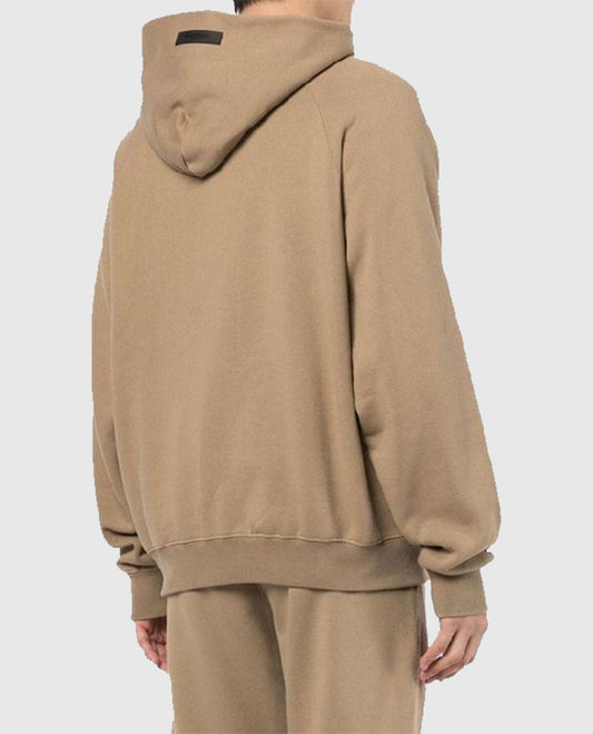 Essentials Tan Fleece Hoodie