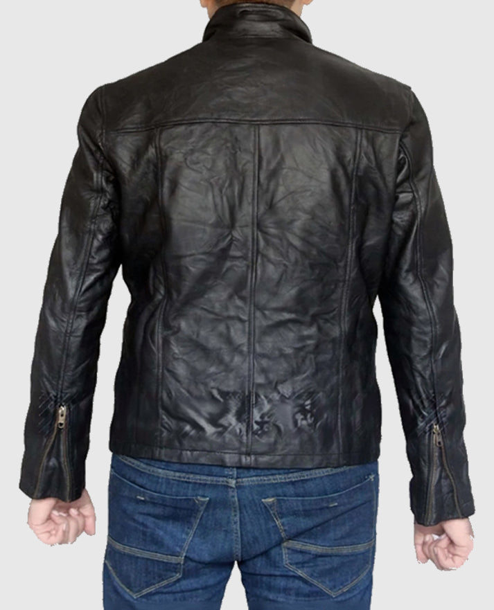 Ethan Hunt Mission Impossible 5 Black Leather Jacket