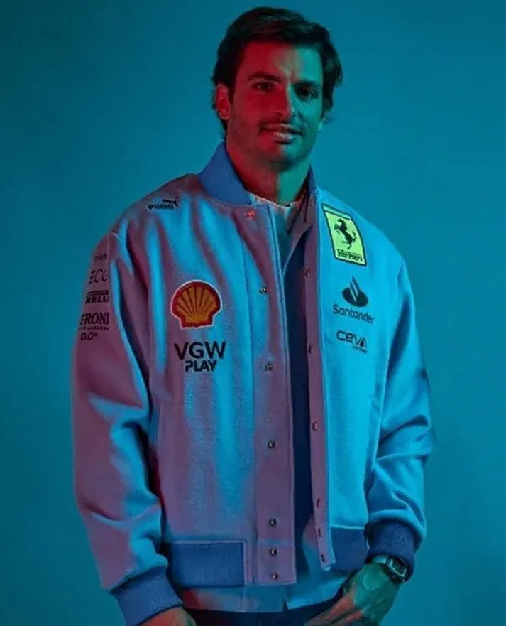 Ferrari Blue Miami Grand Prix Jacket