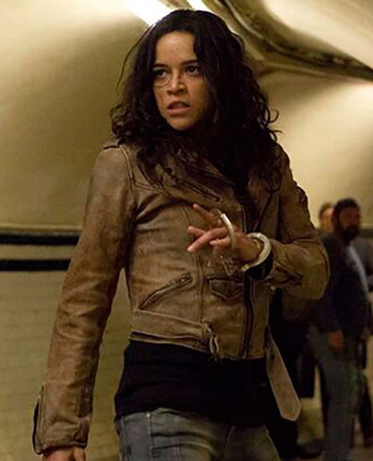 Furious 7 Michelle Rodriguez Leather Jacket