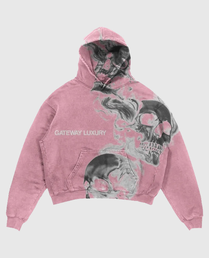 Gateway Luxury Skully Pink Hoodie
