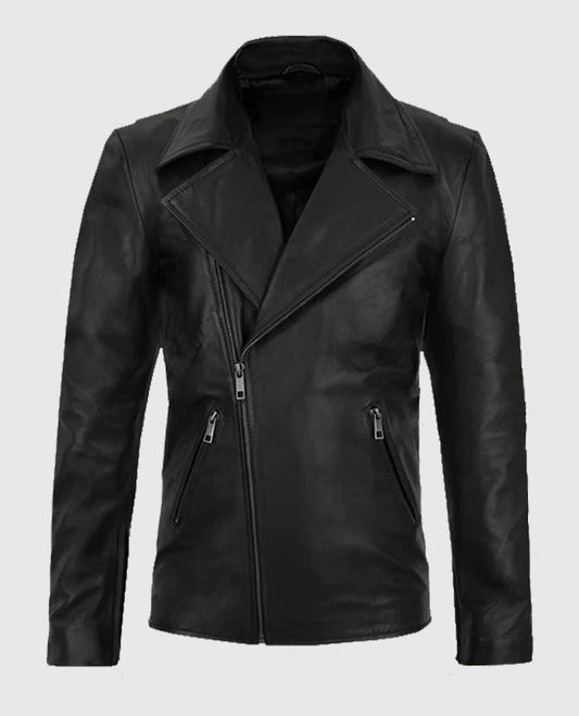 Ghost Rider Black Biker Leather Jacket