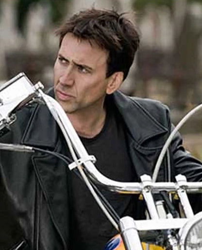 Ghost Rider Black Leather Jacket