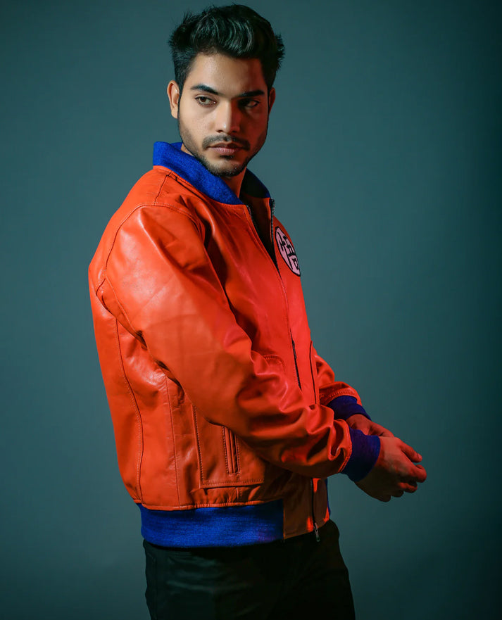 Goku Dragon Ball Z Orange Fleece Jacket