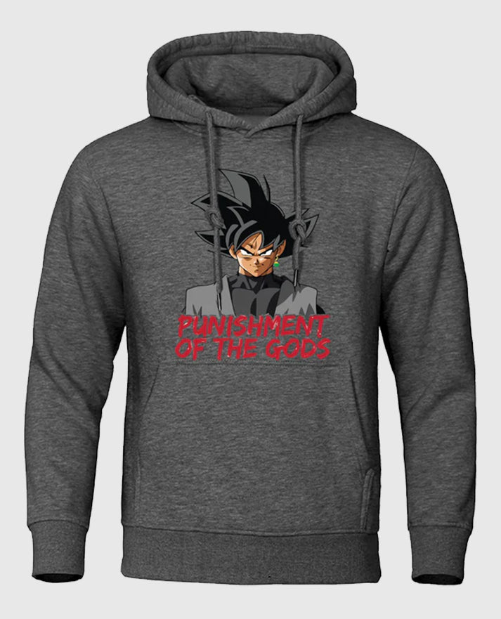 Goku Grey Punishment Fleece Hoodie