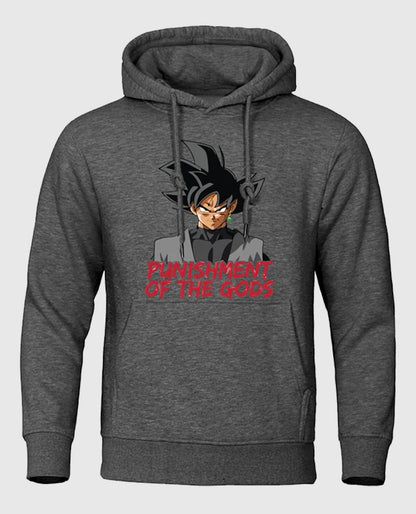 Goku Grey Punishment Fleece Hoodie