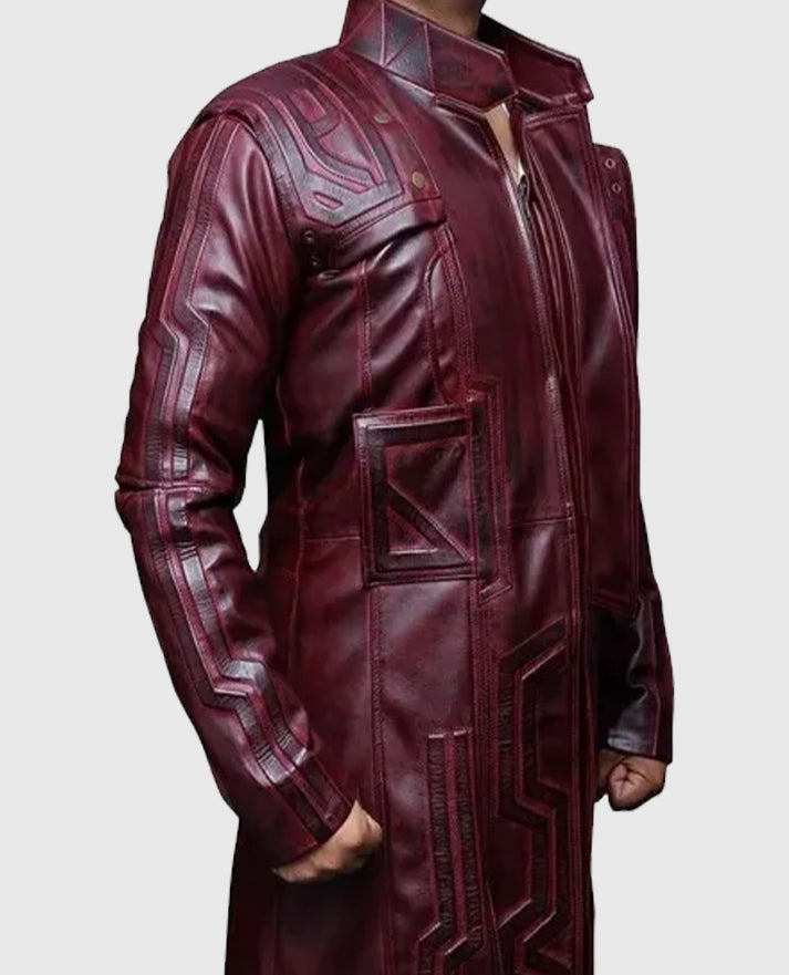 Guardians Of Galaxy 2 Peter Quill Trench Long Coat
