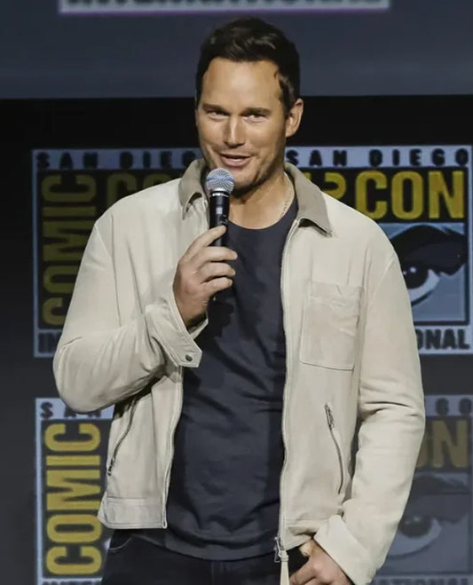 Guardians of the Galaxy Vol 3 Chris Pratt Beige Cotton Jacket