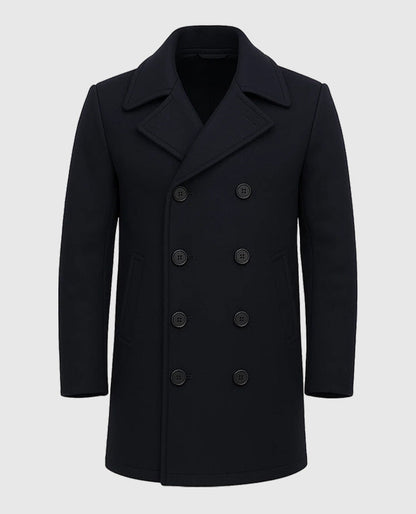 Harry Da Souza Tom hardy MobLand Black Wool Coat