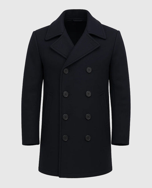 Harry Da Souza Tom hardy MobLand Black Wool Coat