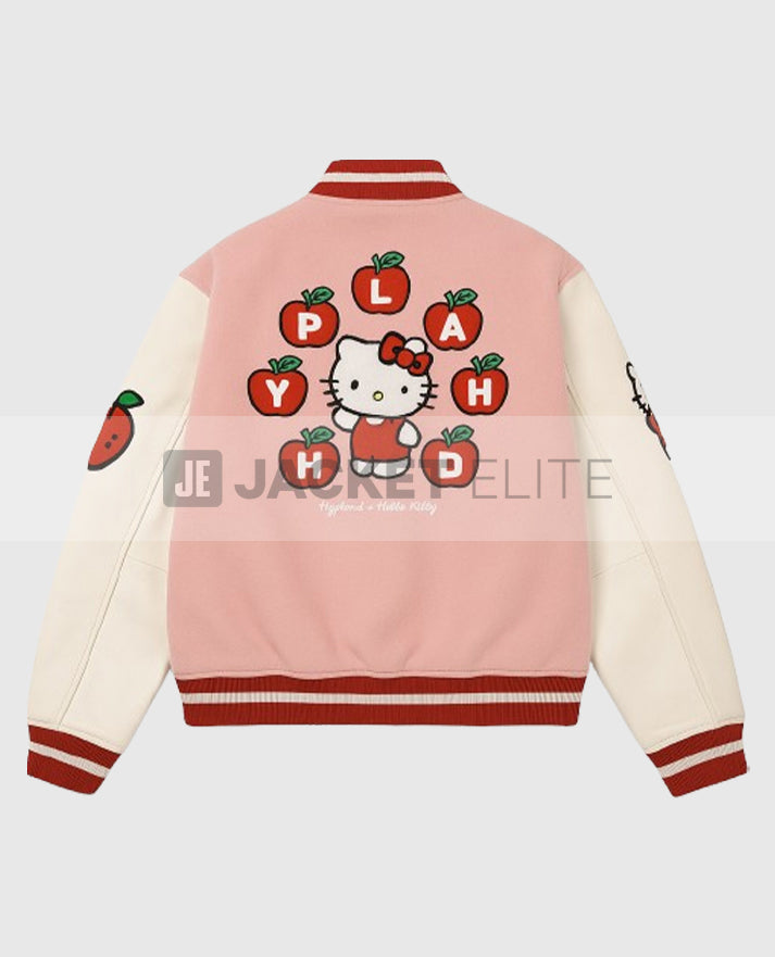Hello Kitty Pink Varsity Jacket