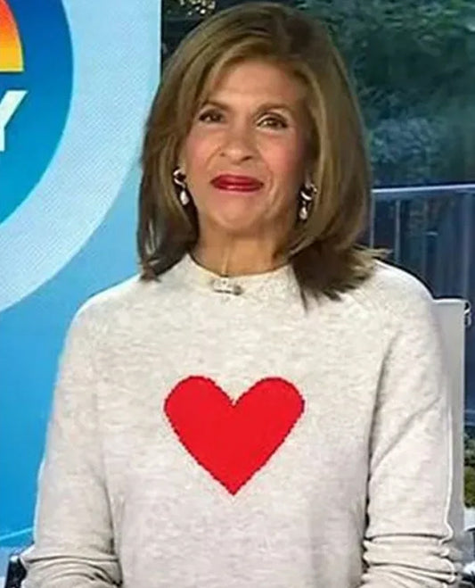 Hoda Kotb Heart Sweater