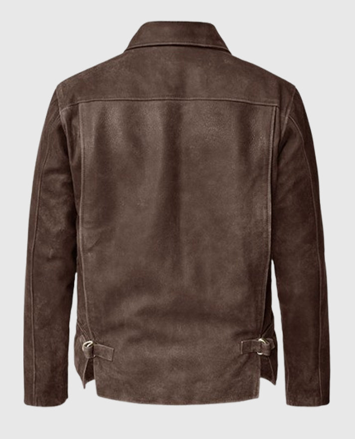 Indiana Jones Brown Suede Leather Jacket