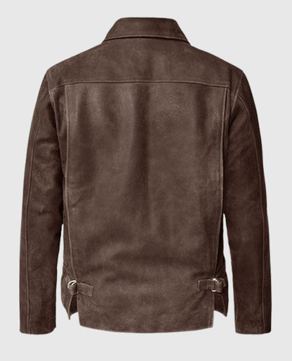 Indiana Jones Brown Suede Leather Jacket