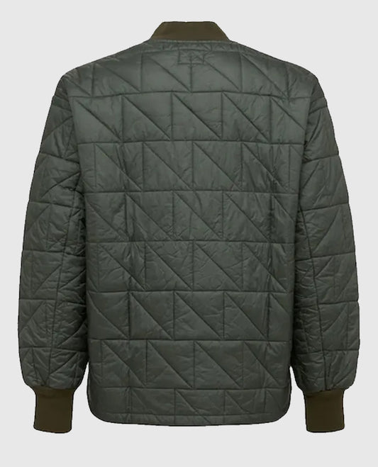 Jabari Banks Bel-Air 2022 Grey Quilted Jacket