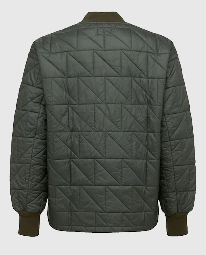 Jabari Banks Bel-Air 2022 Grey Quilted Jacket