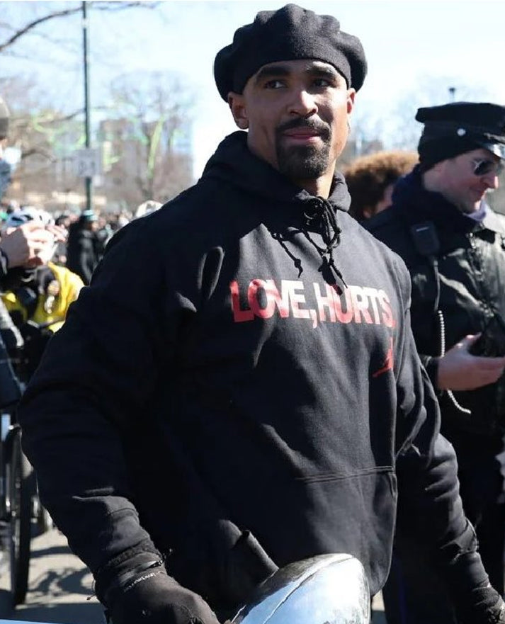 Jalen Hurts Love Hurts Black Fleece Hoodie