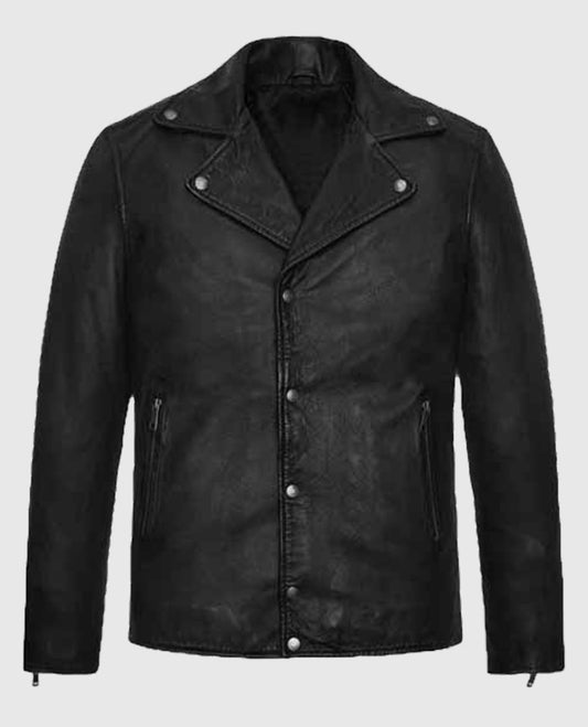 James Franco Black Biker Leather Jacket