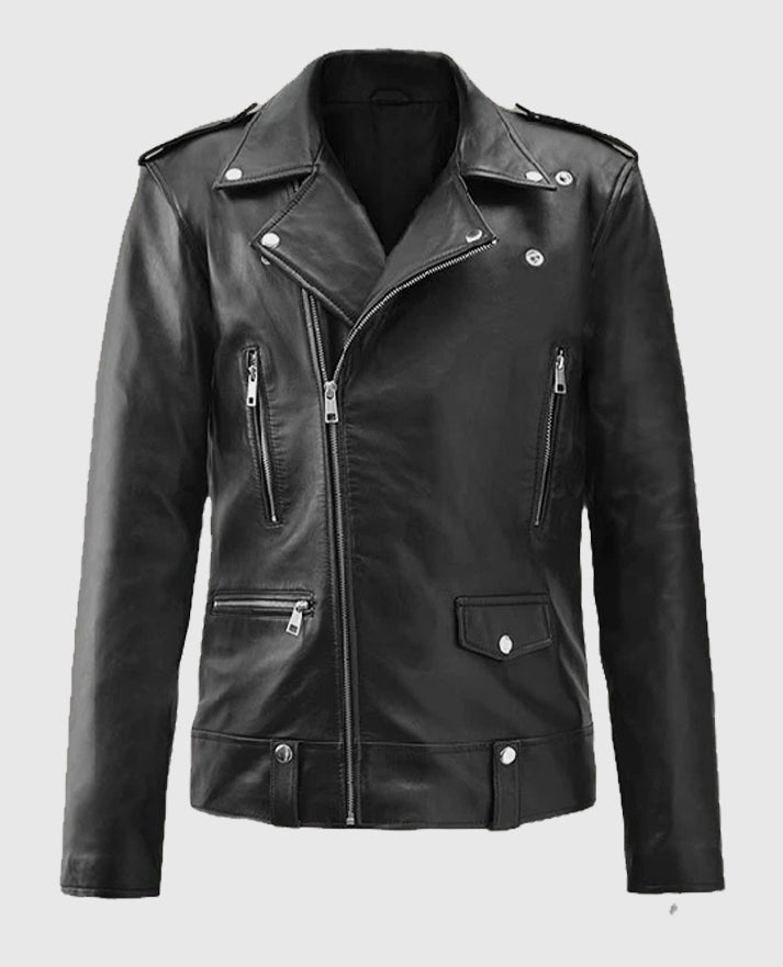 Jeff Goldblum Black Leather Jacket