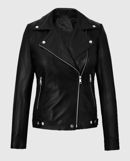 Jena Malone Black Leather Jacket