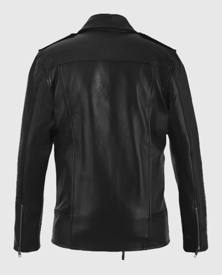 Jim Carrey Biker Leather Black Jacket