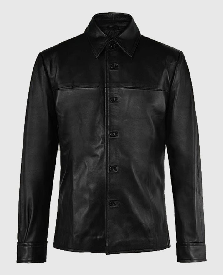 Jim Morrison Classic Black Leather Jacket