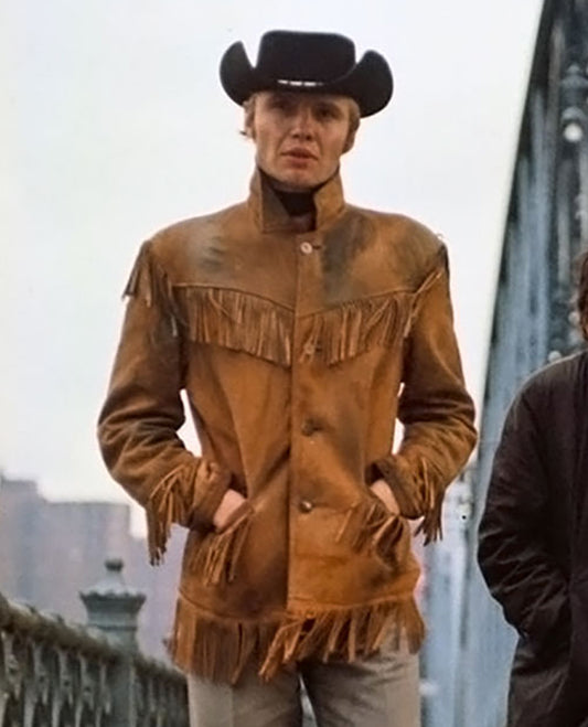 Jon Voight Midnight Cowboy Brown Leather Jacket