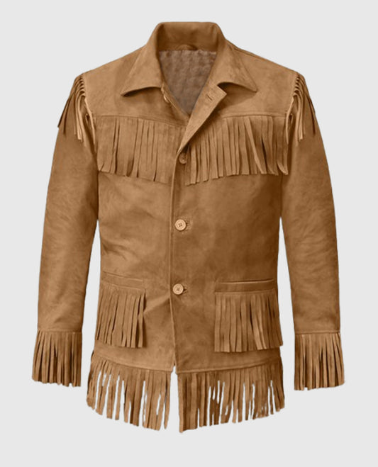 Jon Voight Midnight Cowboy Brown Suede Leather Jacket
