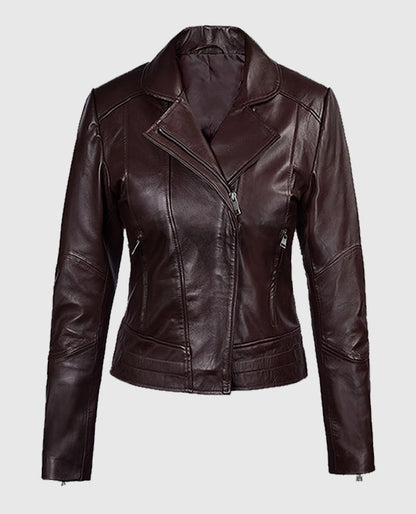 Katie Holmes Biker Leather Jacket