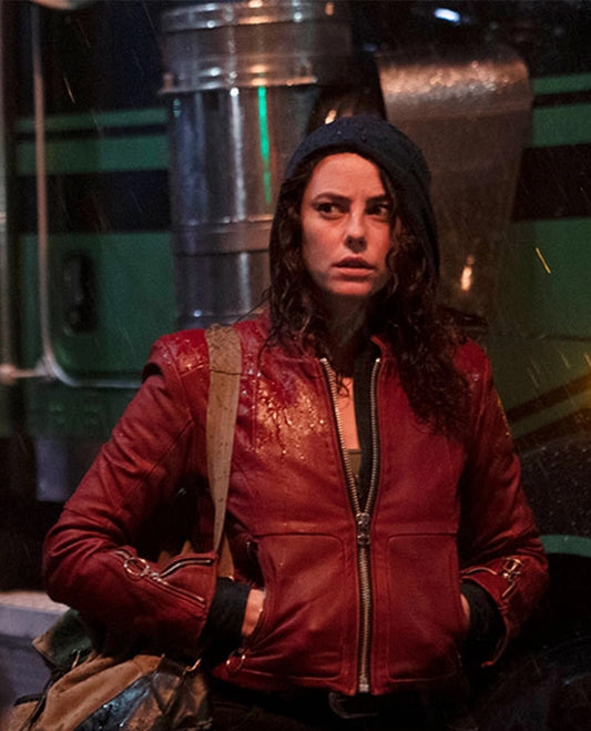 Kaya Scodelario Resident Evil Leather Jacket