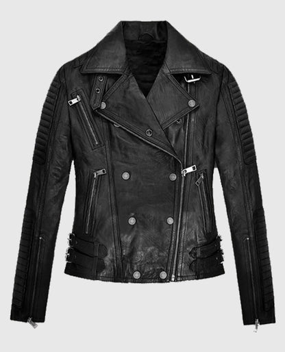 Keira Knightley Biker Leather Jacket