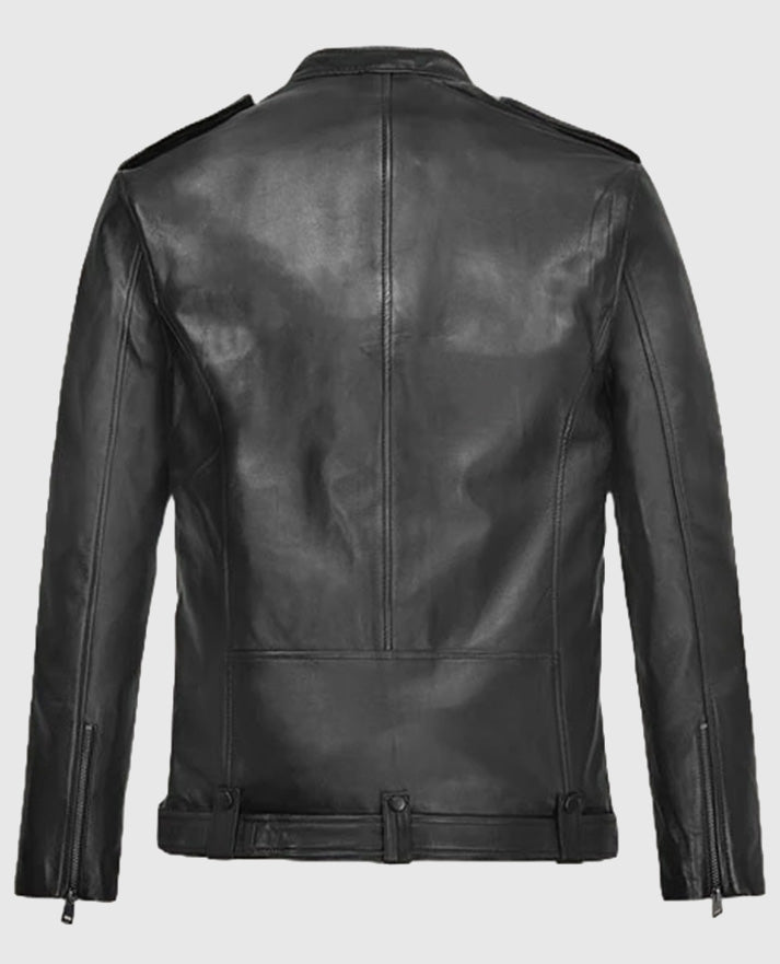 Kevin Hart Biker Black Leather Jacket
