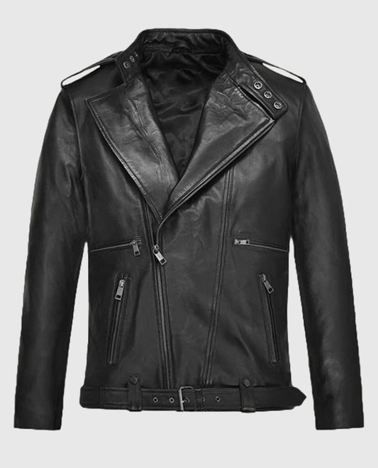 Kevin Hart Black Biker Leather Jacket