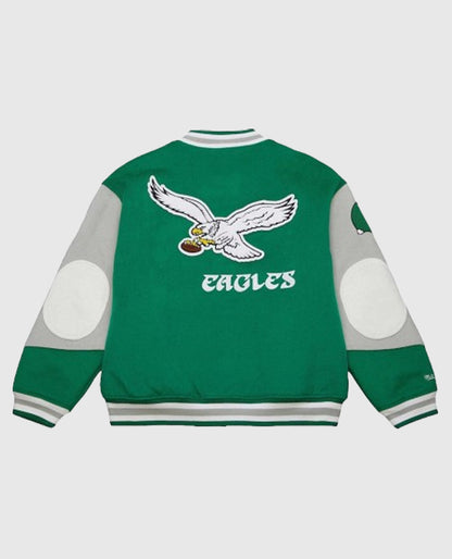 Kylie Kelce 90s Eagles Letterman Unisex Jacket 