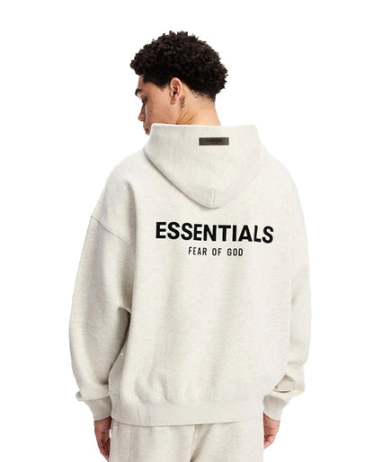 Light Oatmeal Essentials Pullover Hoodie