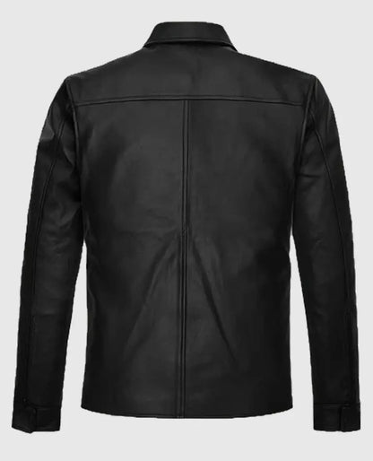 Lionel Messi Inspired Black Leather Jacket
