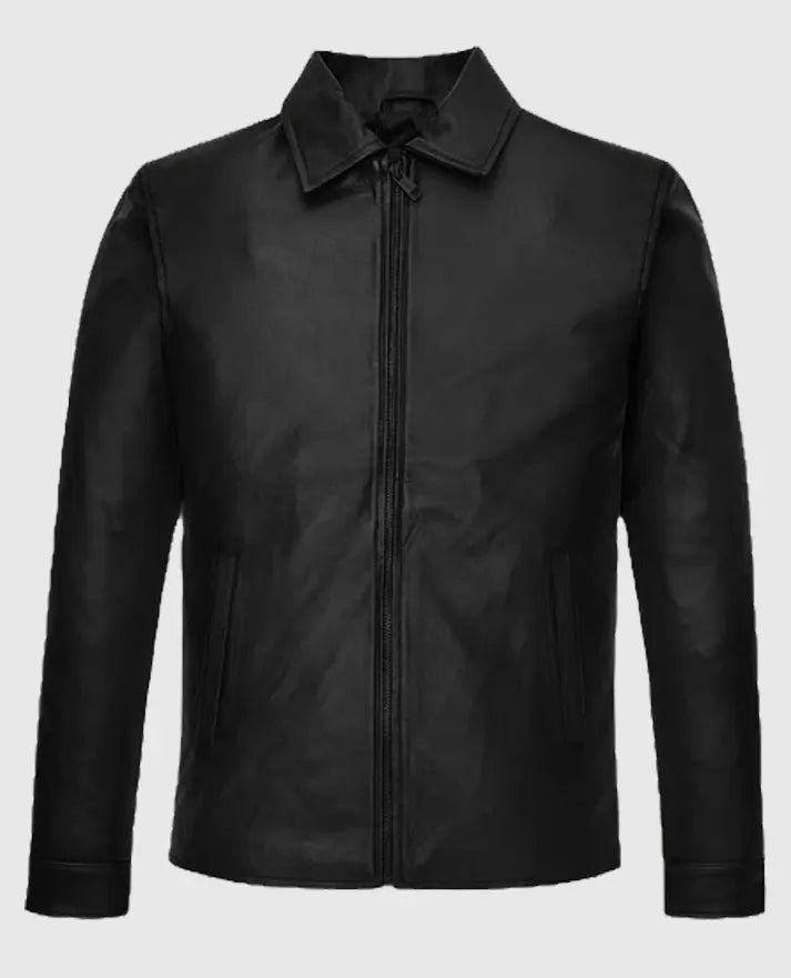 Lionel Messi  Leather Black Jacket