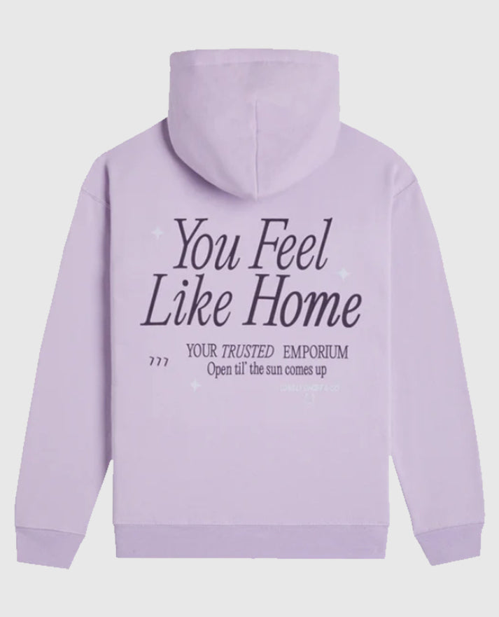 Lonely Ghost Fleece Pink Hoodie