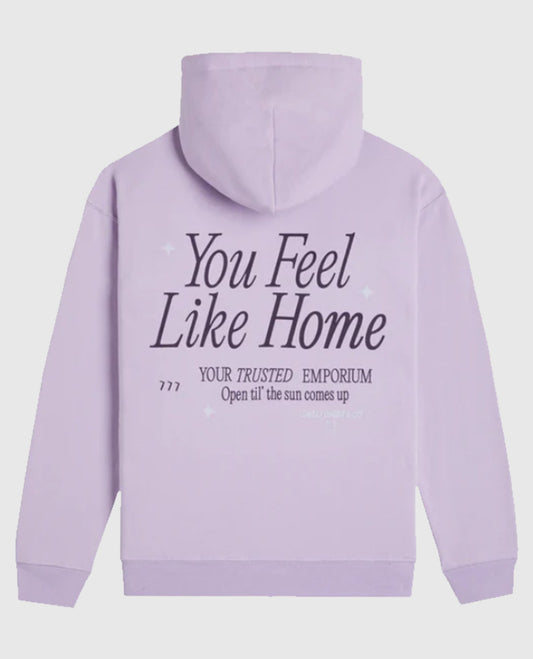 Lonely Ghost Fleece Pink Hoodie