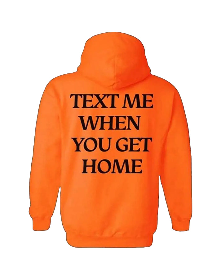 Lonely Ghost Text Me Orange Hoodie