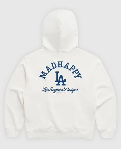 MadHappy x Dodgers I LOVE LA White Fleece Hoodie