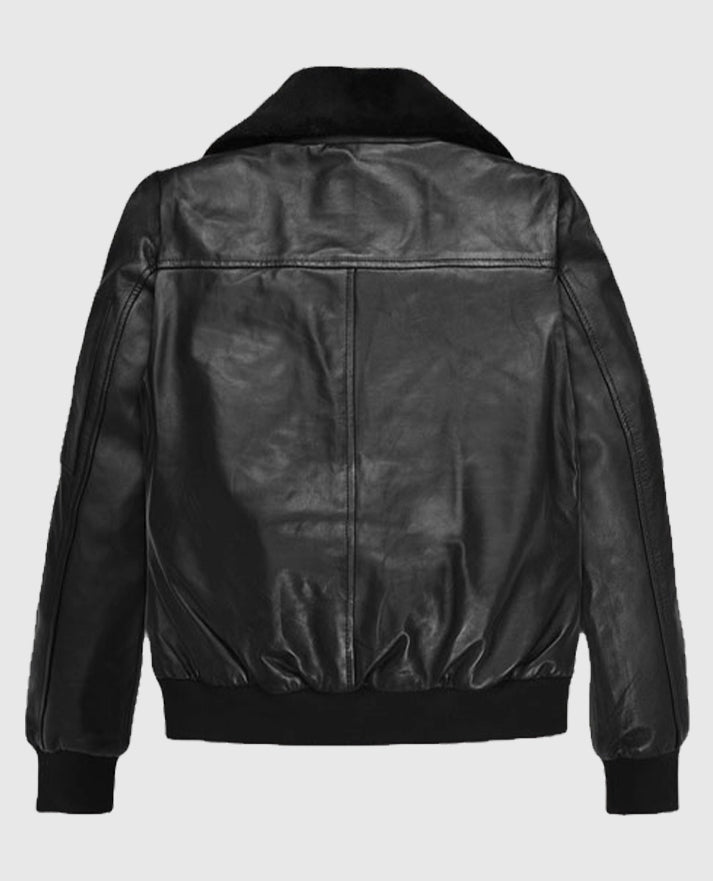 Marilyn Monroe Leather Black Jacket